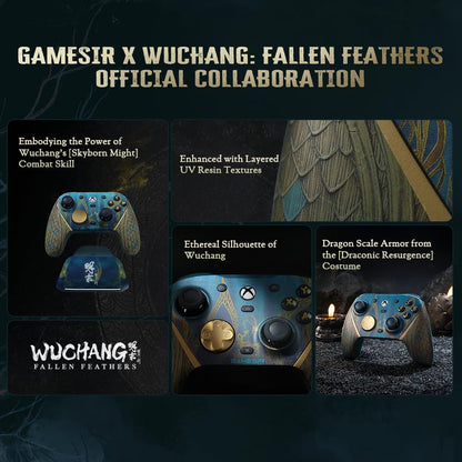 G7 Pro Wireless Gaming Controller for Xbox Series X|S, Xbox One, PC, Android, Game Controller with 3.5Mm Audio Jack ,Hall Effect Analog Triggers, TMR Sticks, 1000Hz Polling Rate 【Wuchang: Fallen Feathers Edition】