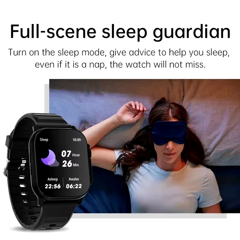 Smart Watch Bluetooth Talk Smartwatch Message Alert Heart Rate Monitor Sports Watch for Android IOS Men Women