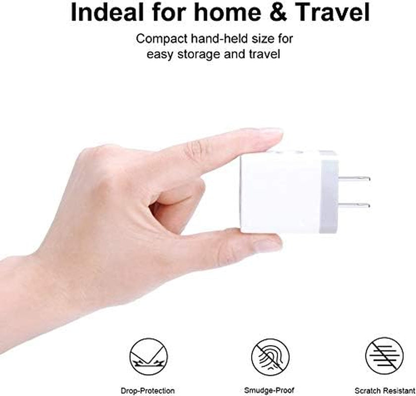 USB Charging Plug, Wall Charger Adapter,  3Pack Universal Travel 3.1A 3Muti Port Fast Charging Block Compatible with Iphone 17 16 15 14 13 SE 12Pro,Samsung Galaxy S26 S25 S24 S23 Ultra, Google